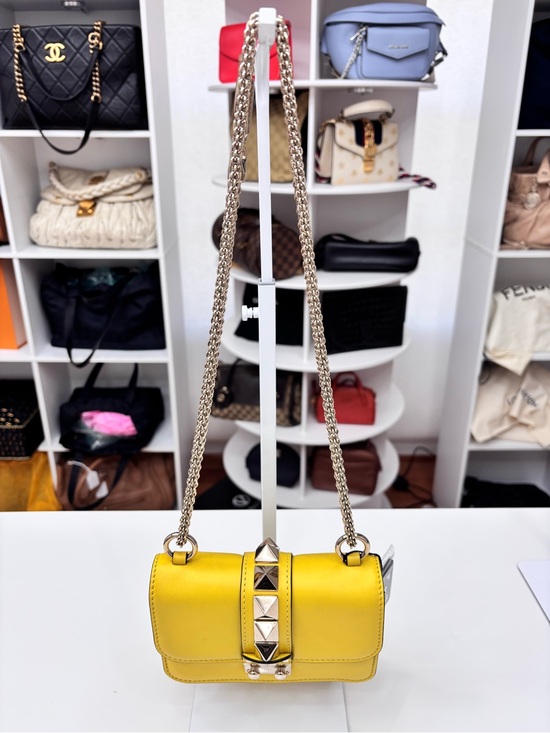 Valentino Garavani Handbags - Valentino Garavani Glam Lock Leather Handbag